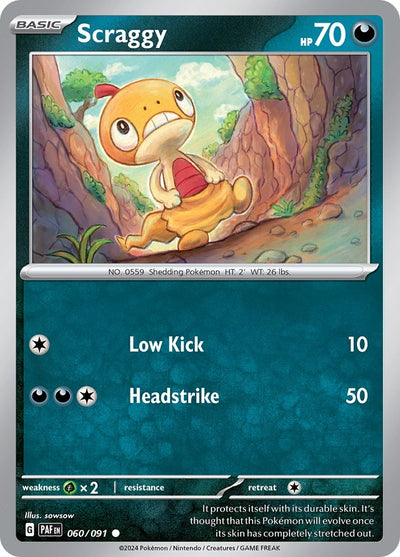 Image for Scraggy (SV: Paldean Fates) (060/091) - Pokemon