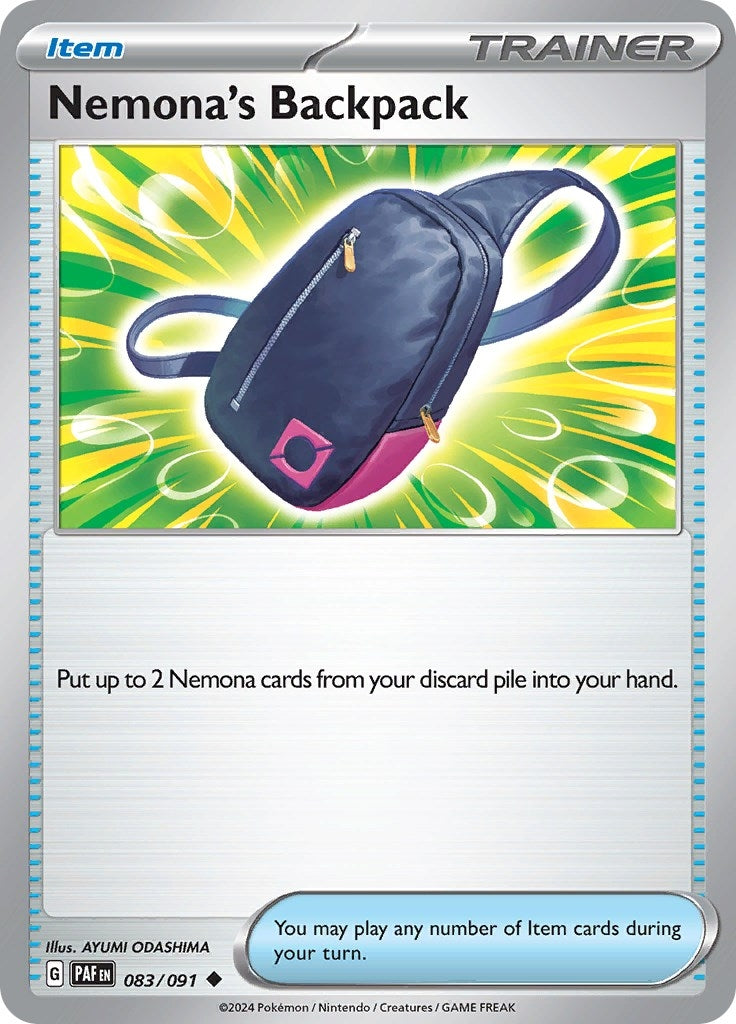 Image for Nemona's Backpack (SV: Paldean Fates) (083/091) - Pokemon