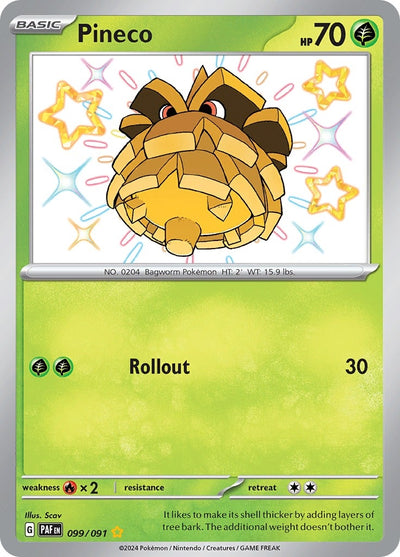 Image for Pineco (SV: Paldean Fates) (099/091) - Pokemon