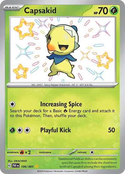 Image for Capsakid (SV: Paldean Fates) (106/091) - Pokemon