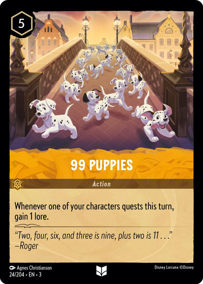 Image for 99 Puppies (Into the Inklands) (24/204) - Disney Lorcana
