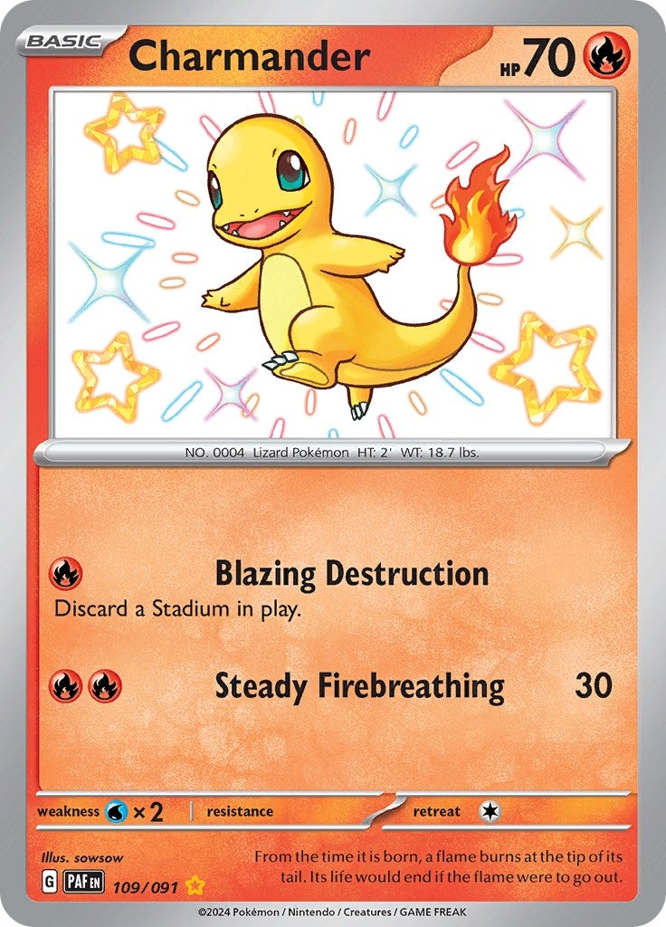 Image for Charmander (SV: Paldean Fates) (109/091) - Pokemon