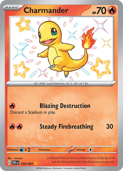 Image for Charmander (SV: Paldean Fates) (109/091) - Pokemon