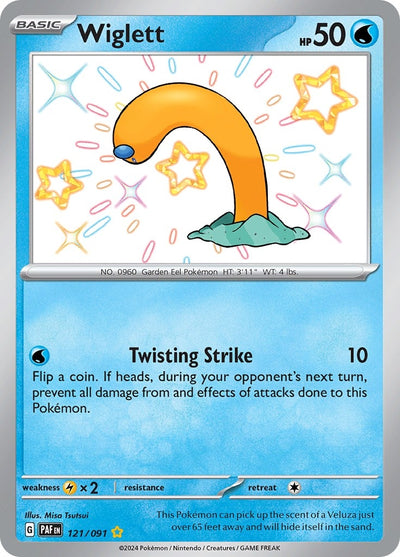 Image for Wiglett (SV: Paldean Fates) (121/091) - Pokemon