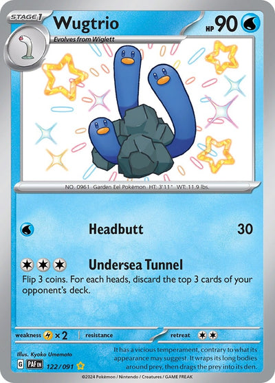 Image for Wugtrio (SV: Paldean Fates) (122/091) - Pokemon
