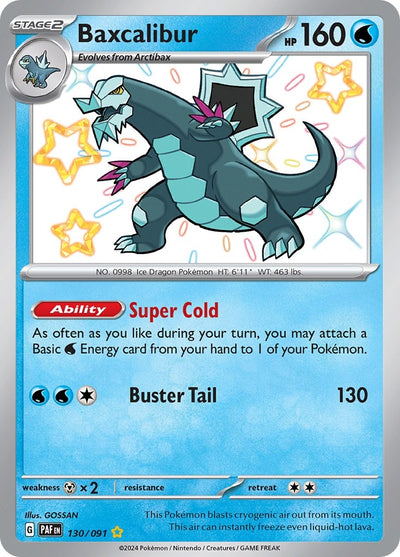 Image for Baxcalibur (SV: Paldean Fates) (130/091) - Pokemon