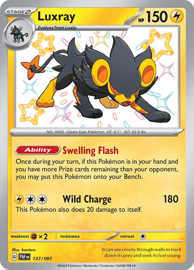 Image for Luxray (SV: Paldean Fates) (137/091) - Pokemon