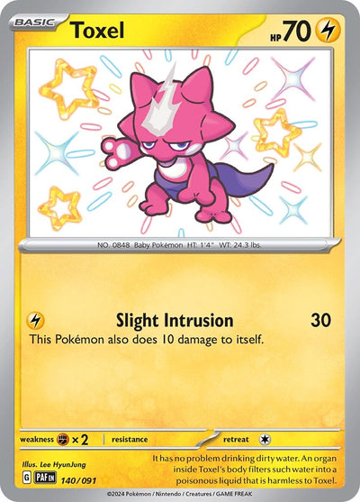 Image for Toxel (SV: Paldean Fates) (140/091) - Pokemon