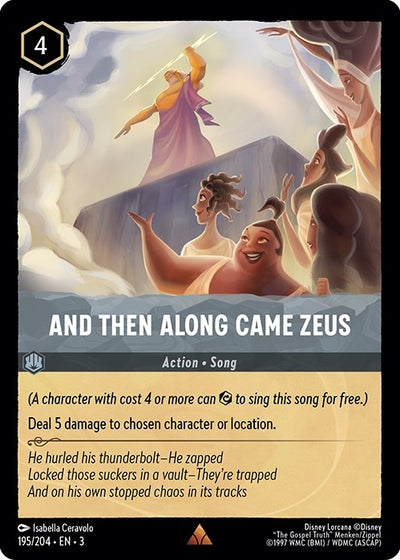 Image for And Then Along Came Zeus (Into the Inklands) (195/204) - Disney Lorcana