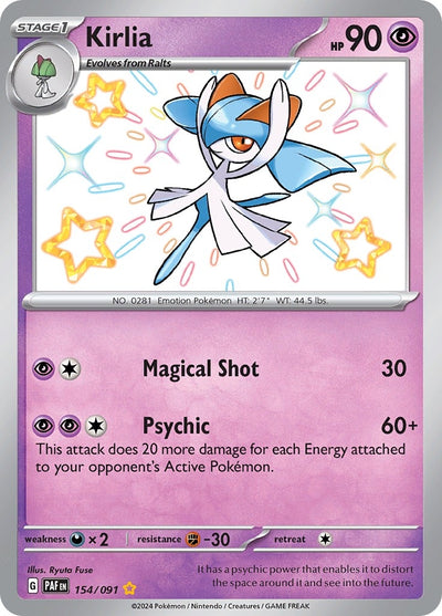 Image for Kirlia (SV: Paldean Fates) (154/091) - Pokemon