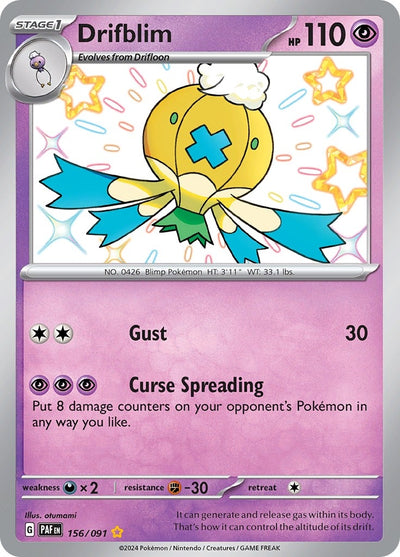 Image for Drifblim (SV: Paldean Fates) (156/091) - Pokemon