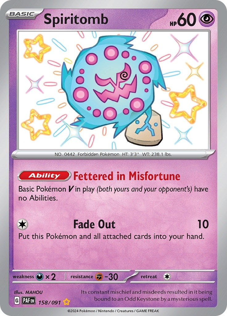 Image for Spiritomb (SV: Paldean Fates) (158/091) - Pokemon