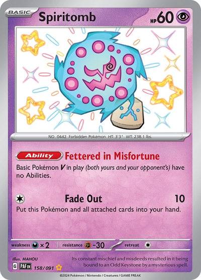 Image for Spiritomb (SV: Paldean Fates) (158/091) - Pokemon
