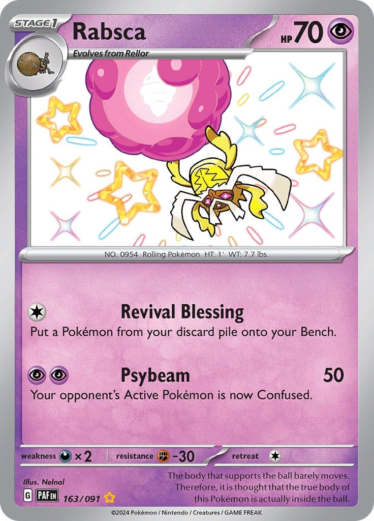 Image for Rabsca (SV: Paldean Fates) (163/091) - Pokemon