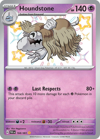 Image for Houndstone (SV: Paldean Fates) (168/091) - Pokemon