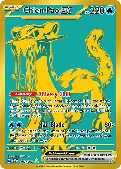 Image for Chien-Pao ex (SV: Paldean Fates) (242/091) - Pokemon