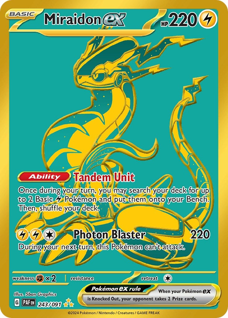 Image for Miraidon ex (SV: Paldean Fates) (243/091) - Pokemon