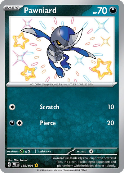 Image for Pawniard (SV: Paldean Fates) (185/091) - Pokemon