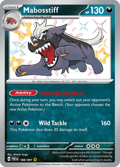 Image for Mabosstiff (SV: Paldean Fates) (188/091) - Pokemon