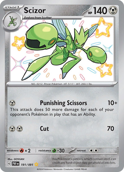 Image for Scizor (SV: Paldean Fates) (191/091) - Pokemon