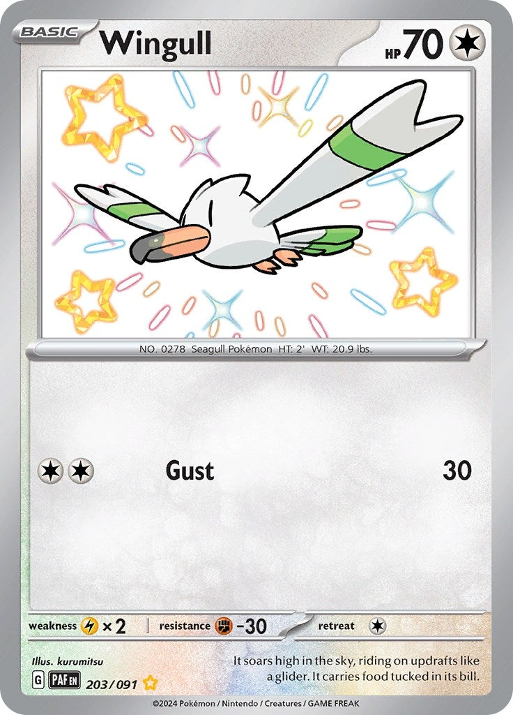 Image for Wingull (SV: Paldean Fates) (203/091) - Pokemon