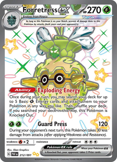 Image for Forretress ex (SV: Paldean Fates) (212/091) - Pokemon