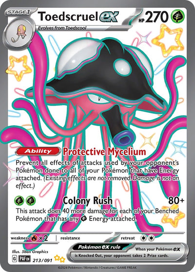 Image for Toedscruel ex (SV: Paldean Fates) (213/091) - Pokemon