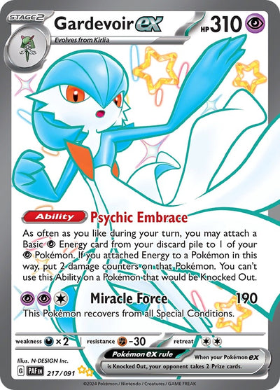 Image for Gardevoir ex (SV: Paldean Fates) (217/091) - Pokemon
