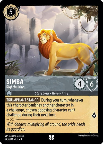 Image for Simba - Rightful King (Into the Inklands) (193/204) - Disney Lorcana
