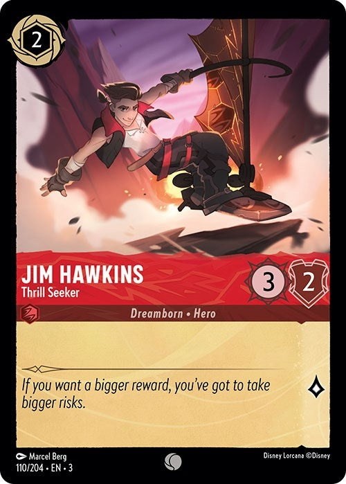 Image for Jim Hawkins - Thrill Seeker (Into the Inklands) (110/204) - Disney Lorcana