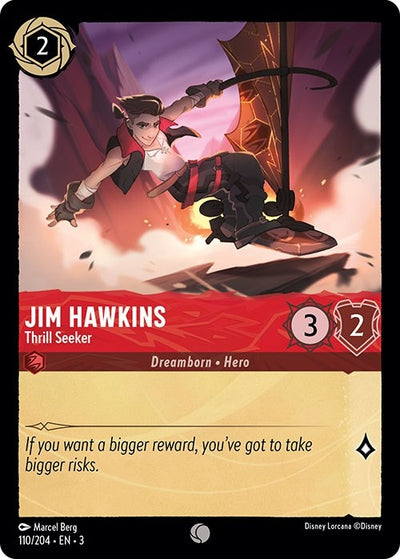 Image for Jim Hawkins - Thrill Seeker (Into the Inklands) (110/204) - Disney Lorcana
