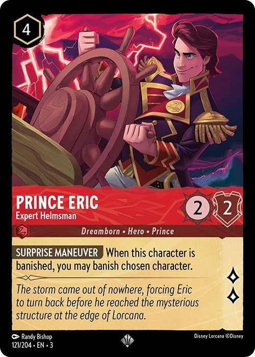 Image for Prince Eric - Expert Helmsman (Into the Inklands) (121/204) - Disney Lorcana