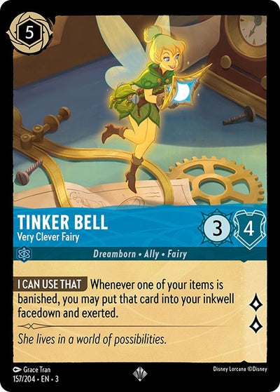 Image for Tinker Bell - Very Clever Fairy (Into the Inklands) (157/204) - Disney Lorcana