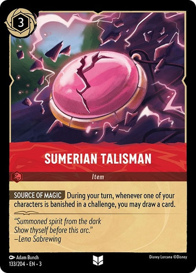 Image for Sumerian Talisman (Into the Inklands) (133/204) - Disney Lorcana