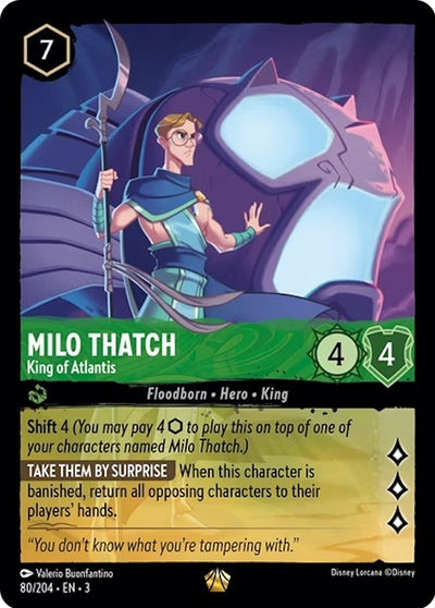 Image for Milo Thatch - King of Atlantis (Into the Inklands) (80/204) - Disney Lorcana