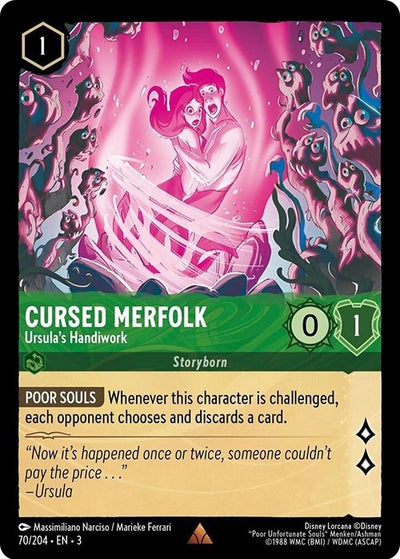 Image for Cursed Merfolk - Ursula's Handiwork (Into the Inklands) (70/204) - Disney Lorcana