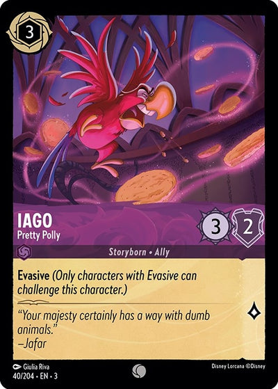 Image for Iago - Pretty Polly (Into the Inklands) (40/204) - Disney Lorcana