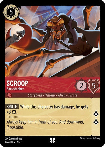 Image for Scroop - Backstabber (Into the Inklands) (122/204) - Disney Lorcana