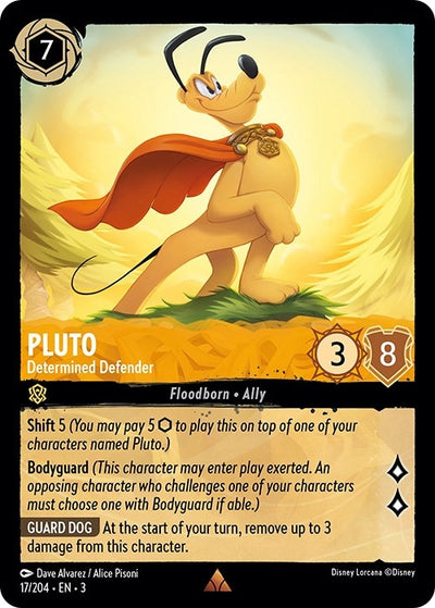 Image for Pluto - Determined Defender (Into the Inklands) (17/204) - Disney Lorcana