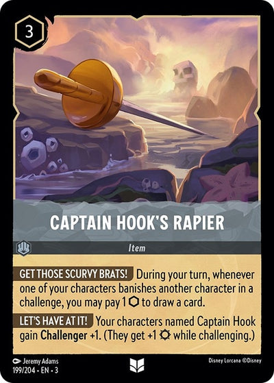 Image for Captain Hook's Rapier (Into the Inklands) (199/204) - Disney Lorcana