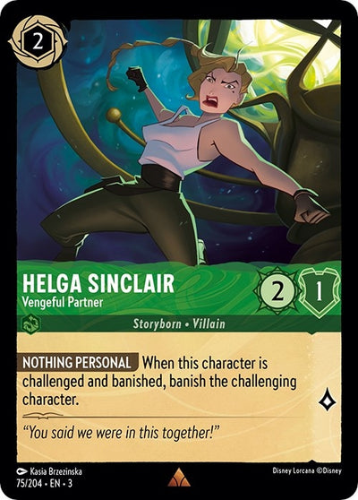 Image for Helga Sinclair - Vengeful Partner (Into the Inklands) (75/204) - Disney Lorcana