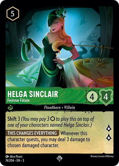 Image for Helga Sinclair - Femme Fatale (Into the Inklands) (74/204) - Disney Lorcana