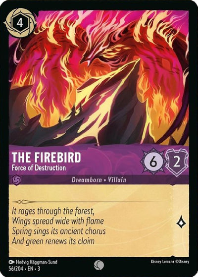 Image for The Firebird - Force of Destruction (Into the Inklands) (56/204) - Disney Lorcana