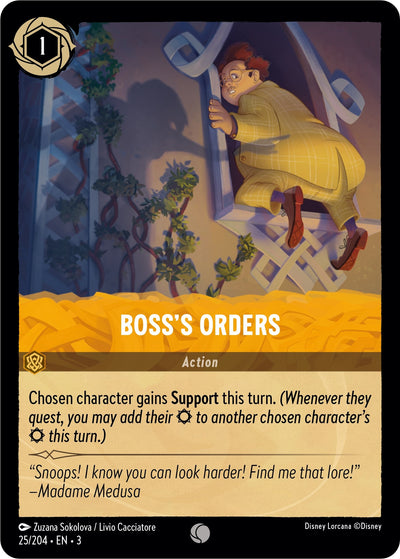 Image for Boss's Orders (Into the Inklands) (25/204) - Disney Lorcana