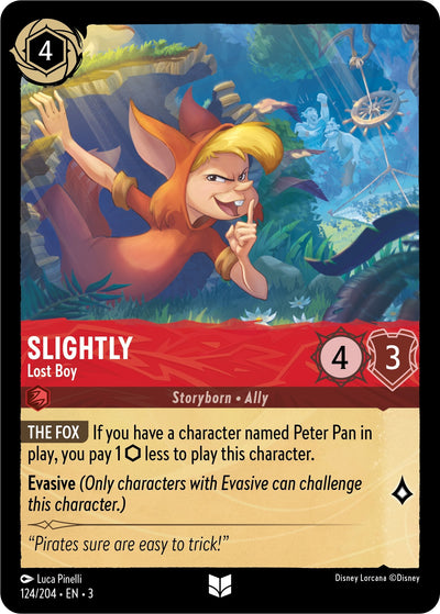Image for Slightly - Lost Boy (Into the Inklands) (124/204) - Disney Lorcana