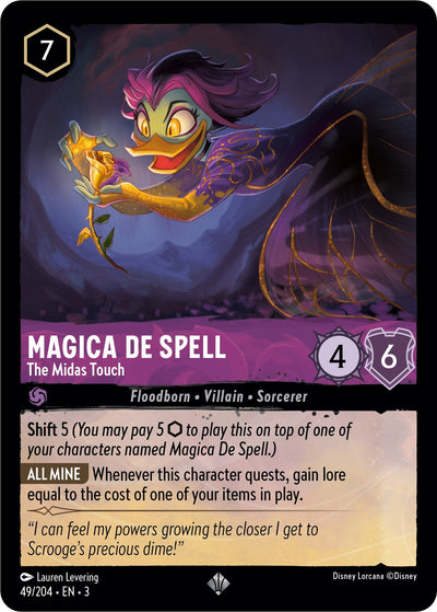 Image for Magica De Spell - The Midas Touch (Into the Inklands) (49/204) - Disney Lorcana