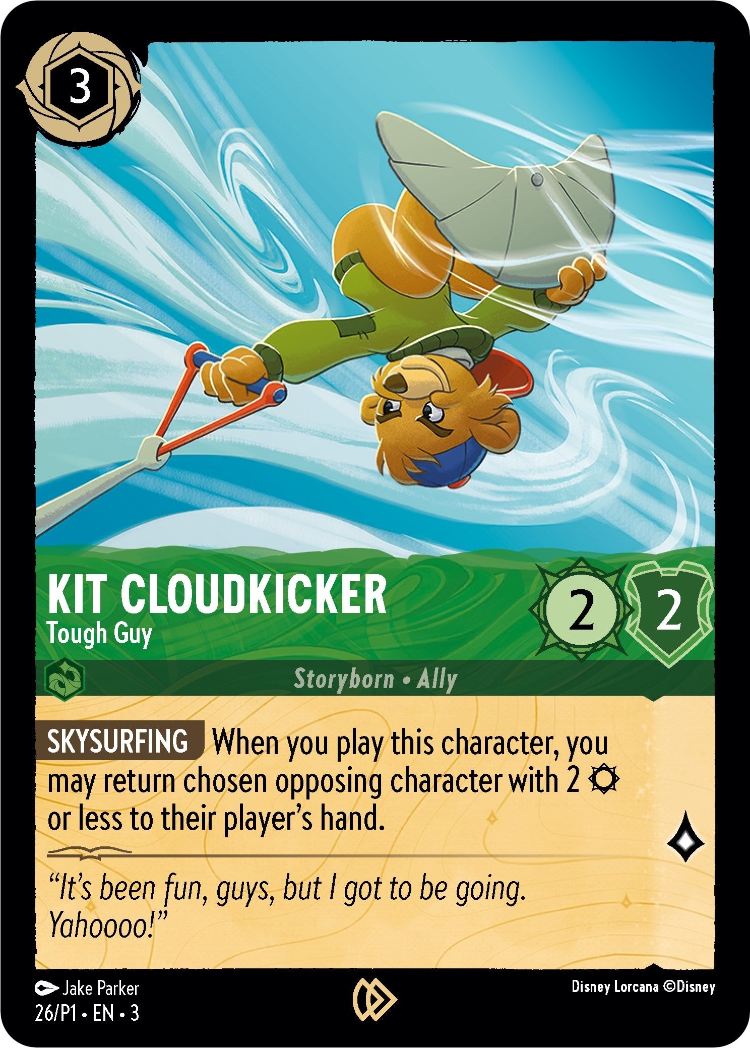 Image for Kit Cloudkicker - Tough Guy (Disney Lorcana Promo Cards) (26) - Disney Lorcana