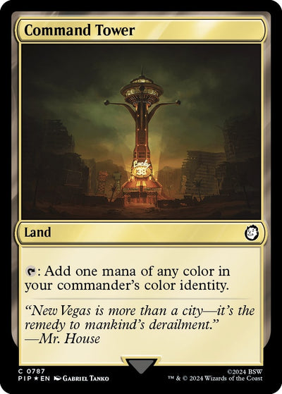 Image for Command Tower (Surge Foil) (Universes Beyond: Fallout) (787) - Magic: The Gathering