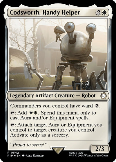 Image for Codsworth, Handy Helper (Surge Foil) (Universes Beyond: Fallout) (542) - Magic: The Gathering