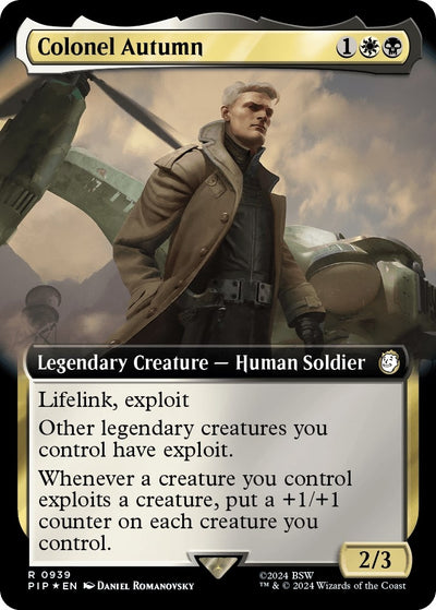 Image for Colonel Autumn (Extended Art) (Surge Foil) (Universes Beyond: Fallout) (939) - Magic: The Gathering